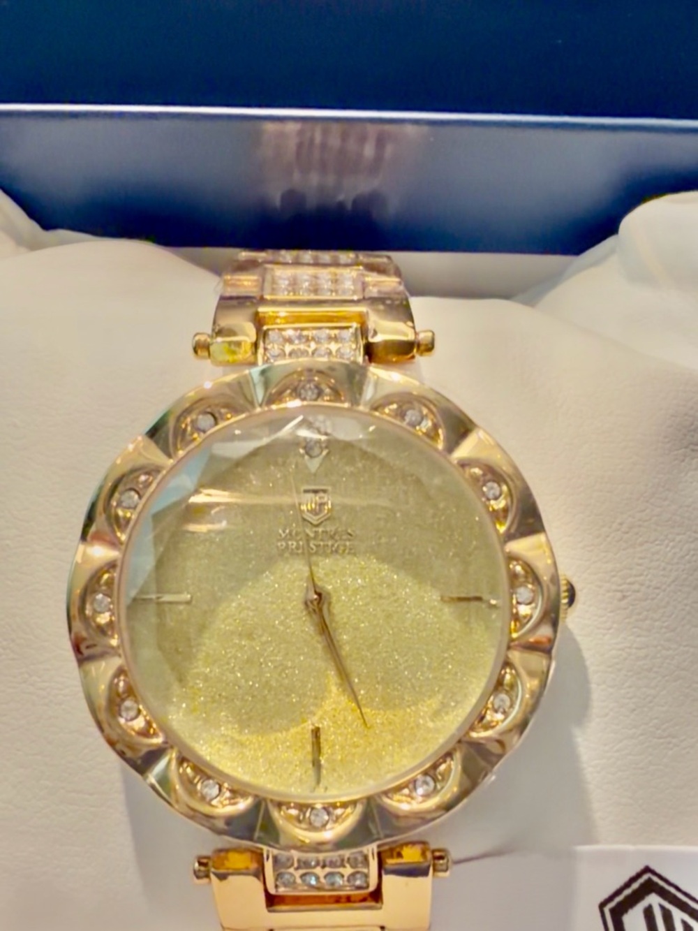 Montres Prestige X Invicta Gold Crystal Accent Women's Fashion Watch
